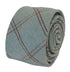 mint pale pastel green tweed check  wool tie